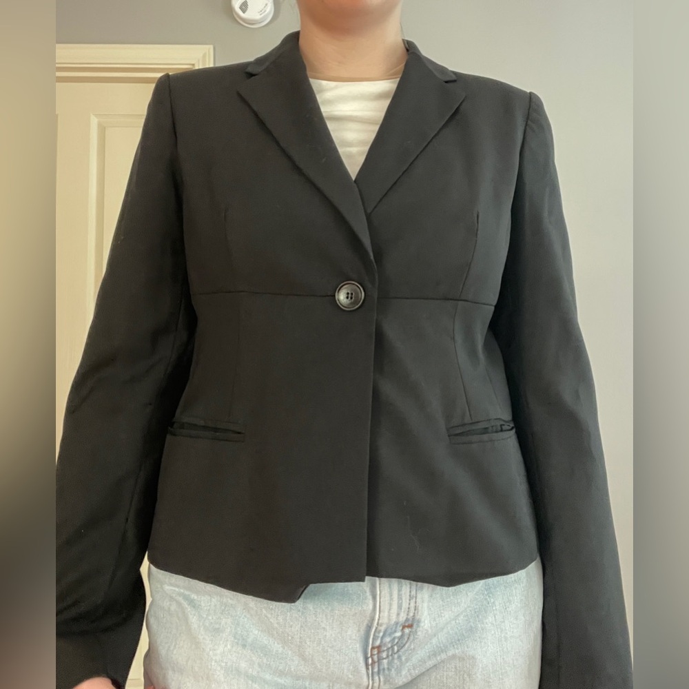 Black fitted blazer - Picture 3 of 4